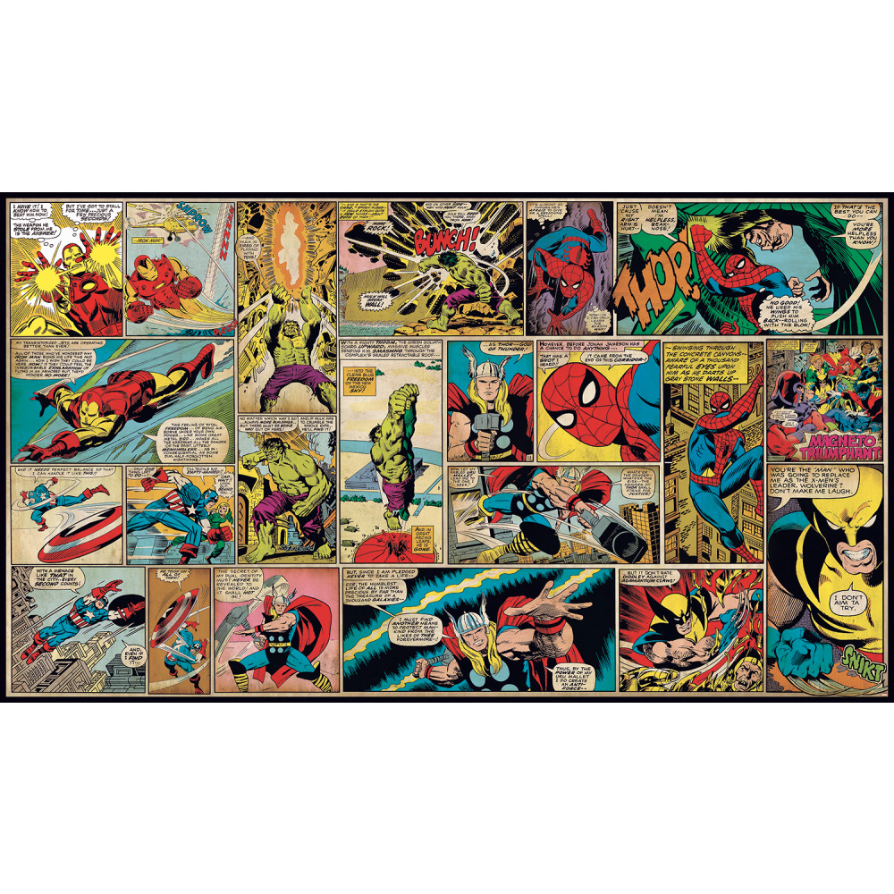 RoomMates by York JL1290M Marvel Classics Comic Panel Mural 6
